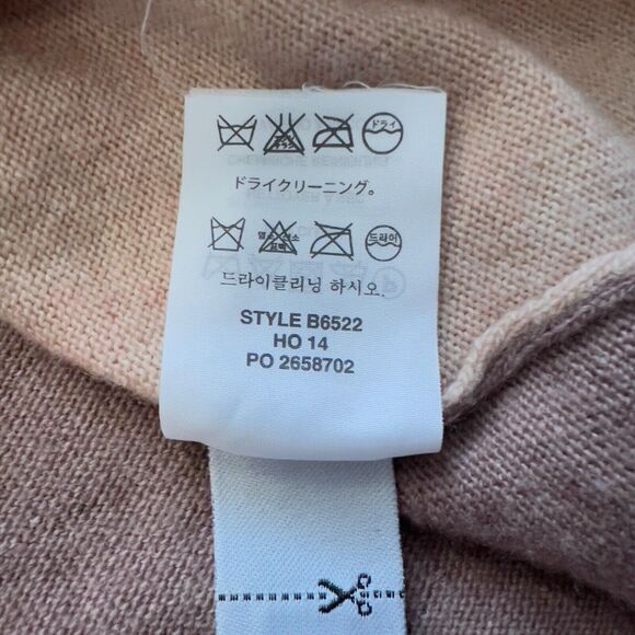 J.Crew Sweater Tunic Size XXS Tan/Brown Colorblock Hi-Lo Hem B6522 - Picture 8 of 8